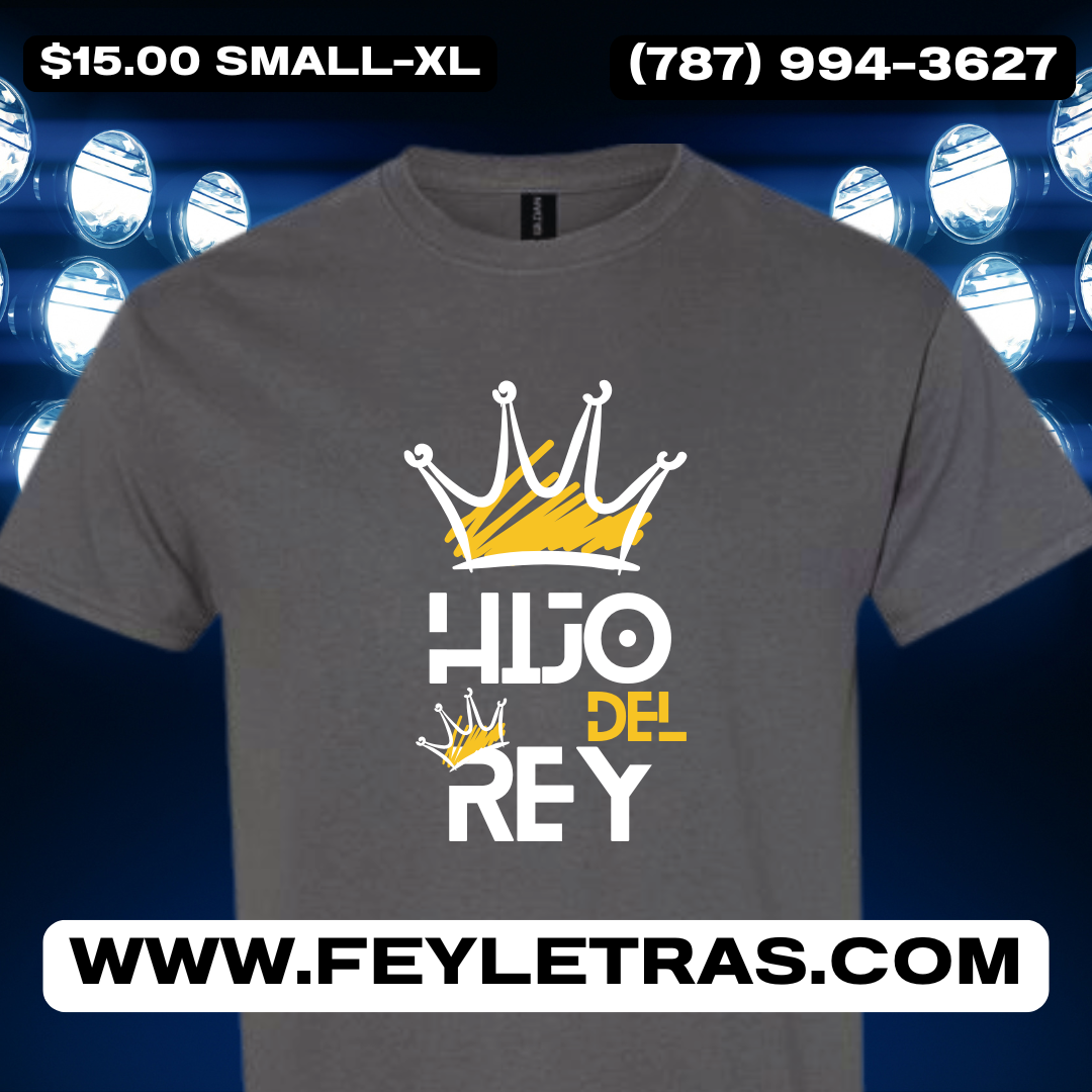 Tshirt Hijo del Rey Camisas Cristianas