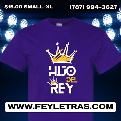 Tshirt Hijo del Rey  Camisas Cristianas