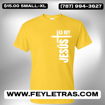 Tshirt Jesús es Rey Camisas Cristianas
