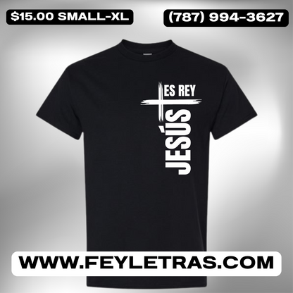 Tshirt Jesús es Rey Camisas Cristianas