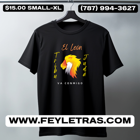 Camisa El León de la Tribu de Judá va conmigo